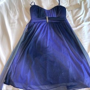 Sparkly Blue & Purple Formal Dress